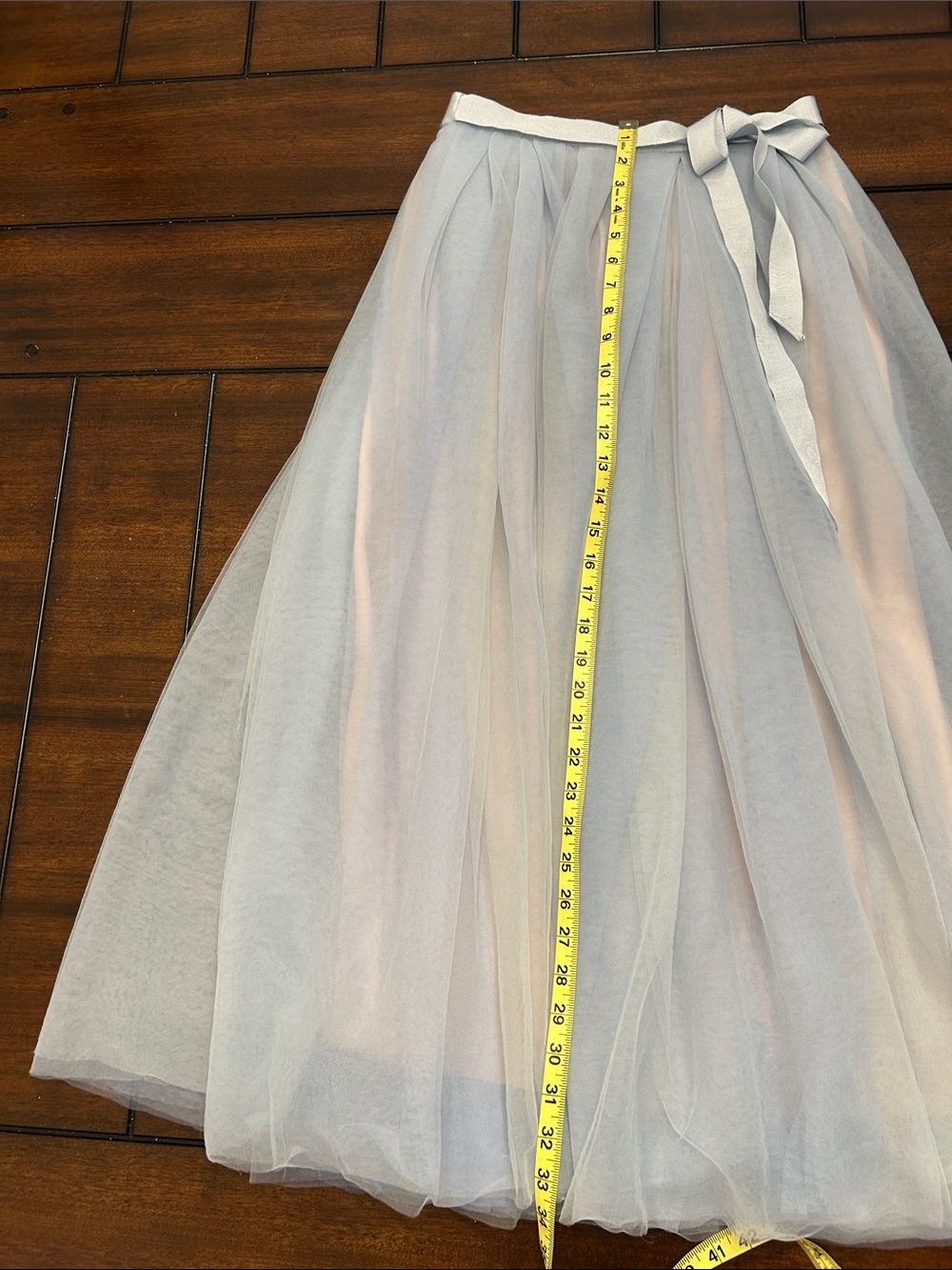 J. Crew Pale Blue Tulle Ball Maxi Skirt size 00 - Picture 5 of 9